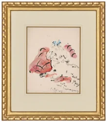 Petit chien (recto) (pastel à l