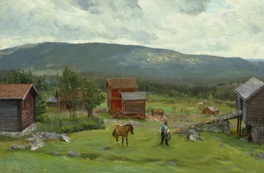 Homme au pâturage, Hiaasen, juin 1893