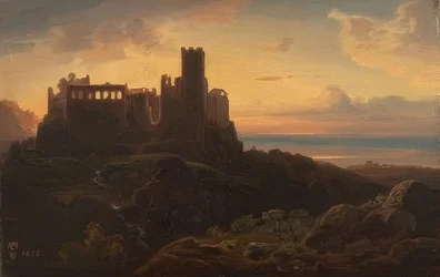 Ruine du château. 1838