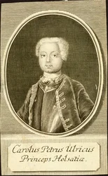 Portrait du duc Karl Peter Ulrich de Holstein-Gottorp 1728-1762, 1734