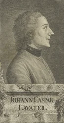 Portrait du poète et physiognomiste Johann Kaspar Lavater 1741-1801, 1773