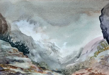Vallée dans la brume, 2015