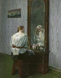 Devant le miroir