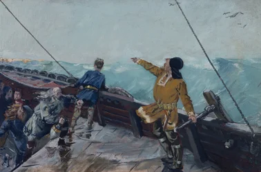 Leiv Eiriksson découvre l