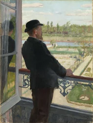 Portrait du peintre suédois Karl Fredrik Nordstrom (1855-1923) 1882