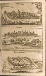 Samara, Tsaritsyn et Kozmodemyansk Illustration des Voyages au Grand-Duc de Moscovie