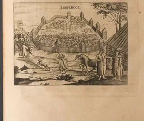 Torjok, illustration tirée des Voyages auprès du grand-duc de Moscovie et du roi de Perse d