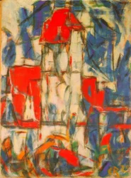 Dinkelsbühl (Vue de la ville avec tour)