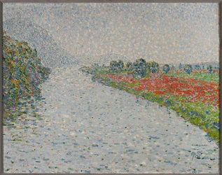 Paysage riverain (la Ruhr près de Hohensyburg)