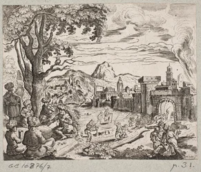 Illustration pour Adam Olearius, « Persianischer Rosenthal von einem Sinnreichen Poeten Schich Saadi [...] », Schleswig 1660