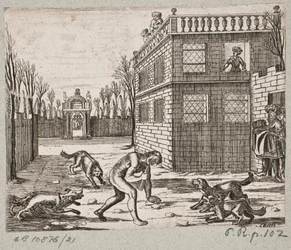 Illustration pour Adam Olearius, "Persianischer Rosenthal von einem Sinnreichen Poeten Schich Saadi [...]", Schleswig 1660
