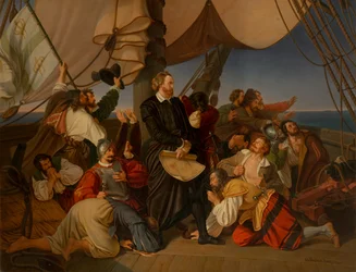 Colomb découvre les côtes de l