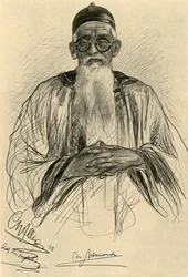 Homme chinois portant des lunettes, 1898