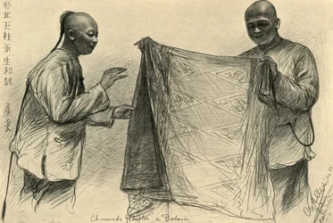 Marchands chinois à Batavia, Indes orientales néerlandaises