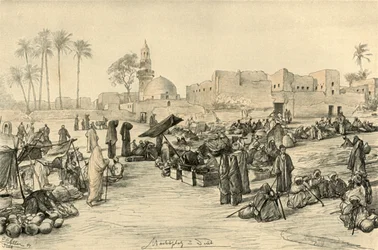 Marché, Assiout, Égypte