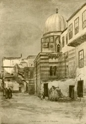 Mosquée, Le Caire, Égypte, 1898