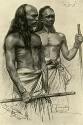 Hommes tamouls, Colombo, Ceylan