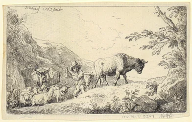 Paysage avec saint François