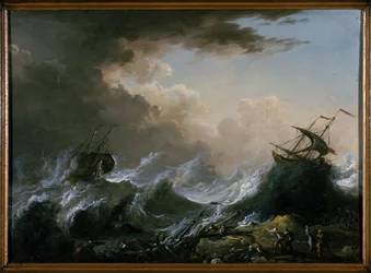 Tempête en mer et naufrage