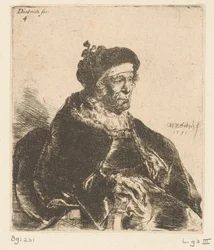 Vieille femme assise