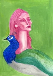 La Dame et le Paon