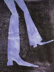 Un jean violet