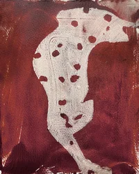 Animal abstrait tacheté