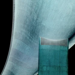 Formes abstraites bleu sarcelle