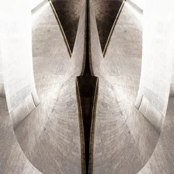 Une architecture sombre et contrastée