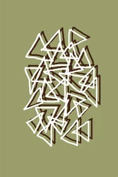 Triangles verts animés