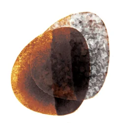 Couches translucides aux teintes terreuses