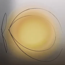 Reflets dorés et sinueux