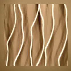 Lignes fluides dorées