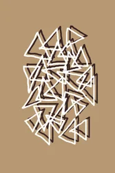 Triangles géométriques superposés