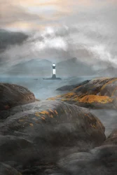 La côte du phare brumeux
