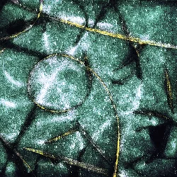 Cercles verts texturés