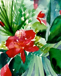 Une floraison tropicale éclatante