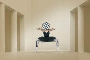 Ballerine à damier
