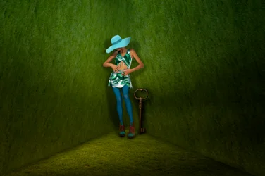Femme surréaliste – Clé verte