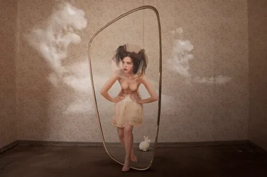 Miroir « Femme Lapin »