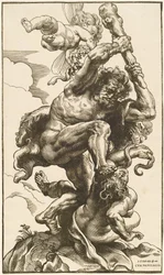 Hercule combattant la Furie et la Discorde