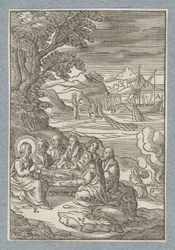 Christ donne les clés du paradis à Pierre