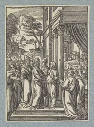 Le Christ guérit un homme hydropique le jour du sabbat