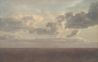 Étude de nuages sur la mer