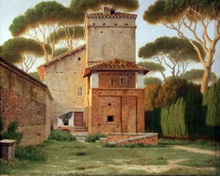 Le portail du parc de la Villa Borghese, Rome