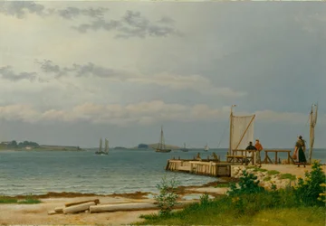 Vue sur Koster depuis la jetée de Kallehave