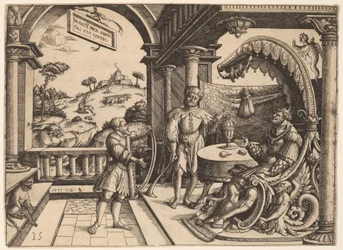 David jouant de la harpe devant Saül