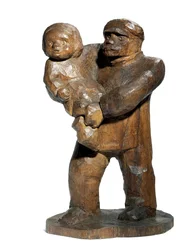 Travailleur avec enfant