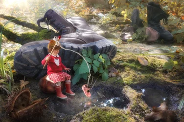 Botte géante pour petite fille