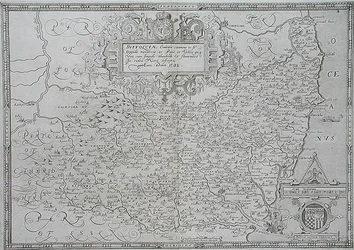 Carte du Suffolk, gravée par William Web